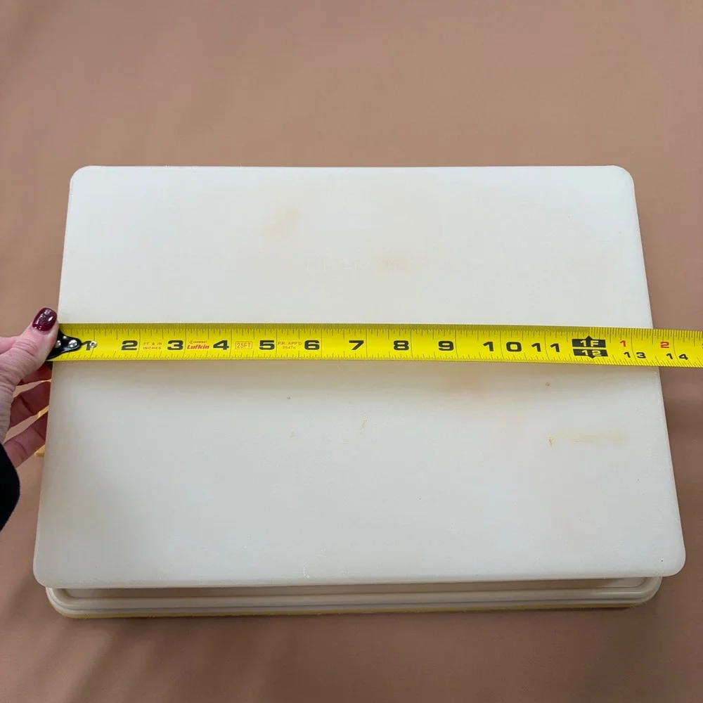Vintage‎ Tupperware Harvest Gold Rectangular Cake Taker Carrier 622-3 Sheer Lid